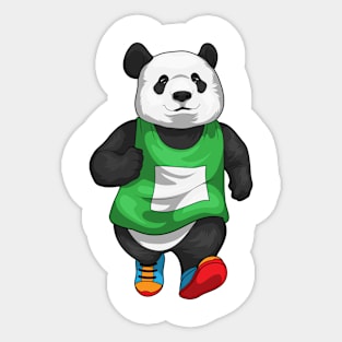 Panda Runner Running Sports Sticker